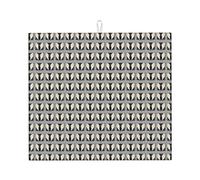 Tappetino assorbente per scolapiatti con stampa di piume d'angelo, pieghevole, riutilizzabile, accessorio per lavello da cucina