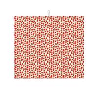 Tappetino assorbente per scolapiatti con stampa fragola, pieghevole, riutilizzabile, accessorio per lavello da cucina