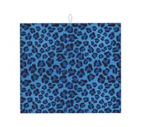 Tappetino assorbente per scolapiatti con stampa leopardata per piano di lavoro della cucina, sottobicchiere da caffè, presina