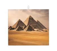 Tappetino assorbente per scolapiatti con stampa piramidi d'Egitto, per bancone della cucina, ad asciugatura rapida, antiscivolo, riutilizzabile