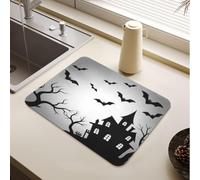 Tappetino assorbente per scolapiatti in terra diatomacea per Halloween | Tappetino scolapiatti antiscivolo sotto scolapiatti da banco accessori