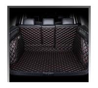 Tappetino auto Per Jaguar Per F-Pace 2016 2017 2018 Fodera Carico Tappeto Accessori Interni Copertura Tappetino Bagagliaio Auto(Nero ROSSO)