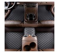 Tappetino auto Tappetini Auto Pelle PU Impermeabile Auto Foot Pad Protector Pastiglie Cuscino Moquette Auto Universale Moda(Nero-5 pezzi)
