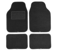 Tappetino Auto Velours, Set Universale 4 Pezzi, Tappetino Auto Nero