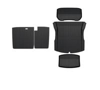 Tappetino Bagagliaio Tappetini Cargo Liner Tappetino Antiscivolo Impermeabile Tappetino In TPE Tappetini In Gomma Mano Sinistra/destra Per Tesla Per Modello 3 2024 Highland Vasca Baule(4pcs back LHD)
