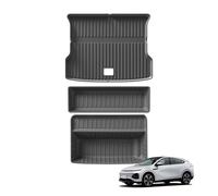 Tappetino Bagagliaio Tappetini Per Auto Cargo Liner Trunk Pad TPE 3D Per Xiaopeng Tappetino Piedi Set Vassoi Inodore Impermeabile NERO Per Xpeng G6 Vasca Baule(3pcs sets back)