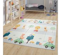TT Home Tappetino Bambini Pieghevole Tappeto da Gioco Gattonare Bebè Animali Lavabile, Colore:Multicolore, Dimensione:180x200 cm