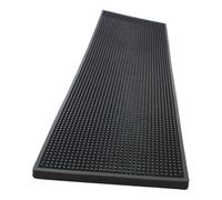 The bars Tappetino Poggiabicchieri, Gomma Color Nero, 60x20 cm, Made in Italy