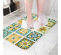 Tappetino basso in luffa per case moderne, tappeto che protegge i pavimenti duri in camere da letto e soggiorni, oltre 15 fantasie disponibili 90x90 cm