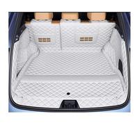 Tappetino Baule Per Geely Per Galaxy Per Starship 7 Per EM-i 2025 Car Boot Zerbino Baule Posteriore Liner Cargo Pavimento Pelle Tappeto Vassoio Tappetini Tappetino Bagagliaio(White full,Lower)