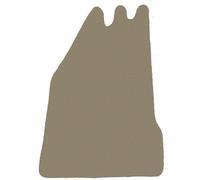 Tappetino BEIGE SCURO del conducente per Mercedes W120 180 Corto 1953-1962