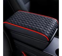 Tappetino Bracciolo Auto per VW Amarok 2010-2022, Copertura Console Centrale Comodo E Morbido Braccioli Protezione Coperture Interni Accessori,A/Black Red