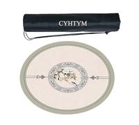 Tappetino circolare da tavolo cinese for Mahjong, con custodia nera(100CM/39.3")