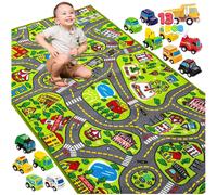 Tappetino City Life 150x80cm con 12 auto veicoli gioco bambini