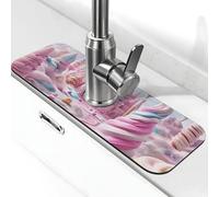 Tappetino colorato in polvere per il rubinetto del lavandino della cucina, tappetino super assorbente, per cucina, bagno, lavandino, bar, bar (38,1 x 14 cm)