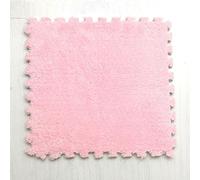 Tappetino componibile in Schiuma, 15 Pezzi, Morbido e Antiscivolo, Ideale per Camera da Letto e Soggiorno (Rosa).