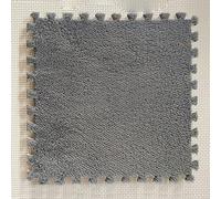 Tappetino componibile in Schiuma, 15 Pezzi, Morbido e Antiscivolo, Ideale per Camera da Letto e Soggiorno (Grigio).