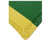 Tappetino conduttivo antistatico anti-fatica for uso industriale, spesso 20 mm, for garage, magazzino, banco da lavoro(Green+Yellow,60x45x0.2cm)