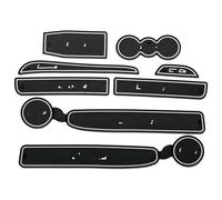 Tappetino Console Centrale Per Skoda Per A7 A5 2 2007 2008-2014 Tappetino Antiscivolo In Gomma Per Porta Interna Tazza Accessori Per Auto Styling 8 Pezzi(Bianco)