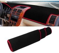 Tappetino Copri Cruscotto Per Per Polo 9N 9N3 MK4 2002 2003 2004 2005 2006 2007 2008 Copertura cruscotto auto Tappetino antiscivolo per evitare la luce Dash Covers(A Red Side)
