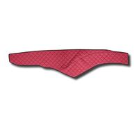 TAPPETINO CRUSCOTTO ECO PELLE ROSSO COPERTURA PANNELLO PER CAMION MERCEDES...