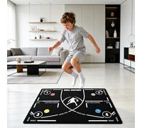 Tappetino da allenamento da basket, 120 x 80 cm, antiscivolo | Antiscivolo, silenzioso, per dribbling e lavori con i piedi, ideale per casa, palestra e club
