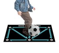Tappetino da allenamento da calcio - Superficie antiscivolo resistente, impronte specifiche integrate | Coperture per allenamento con di passaggio del piede per ragazzi e ragazze a casa o al