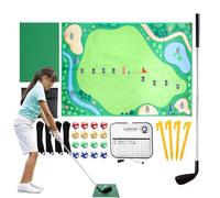 Tappetino da allenamento da golf Putting e approccio, per allenare lo swing portatile, pieghevole e antiscivolo, per esterni, tappetino da allenamento per la pratica, per il giardino e il prato
