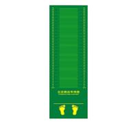 Tappetino da allenamento in gomma, resistente all'usura, per interni ed esterni, per palestra a casa e sport, ideale per salti lunghi, spessore 3 mm, design durevole