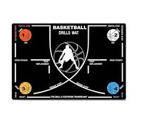 Tappetino da allenamento per basket, antiscivolo, silenzioso, per agilità e dribbling, in poliestere resistente, per interni ed esterni, casa, scuola, club, bambini, ragazzi e adulti