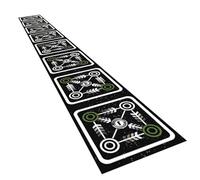 Tappetino da allenamento per calcio, per aumentare la velocità di agilità, griglia interna a scala, 3,6 metri di lunghezza totale + telaio largo 40 cm, materiale composito minerale diatomico