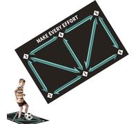 Tappetino da allenamento per calcio, per il controllo del dribbling, attrezzatura silenziosa, migliora la coordinazione della velocità di movimentazione della palla, per bambini, per uso interno ed