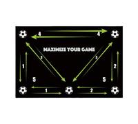 Tappetino da allenamento per calcio. Tappetino da allenamento antiscivolo per calcio, portatile, agilità per allenare i genitori, giocatori, appassionati all'aria aperta, uso interno e esterno