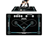 Tappetino da allenamento per hockey, silenzioso, per lavoro a piedi e dribbel, per allenamento in interni ed esterni, per tutte le età, professionisti, appassionati, principianti