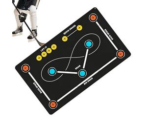 Tappetino da allenamento per hockey su campo, silenzioso, antiscivolo, con controllo della palla, supporto per allenamento di hockey, per interni ed esterni, casa, palestra, club, donne, uomini