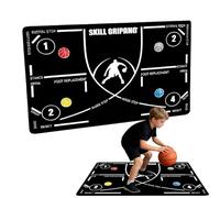 Tappetino da allenamento per pallacanestro, antiscivolo, per sport, step, grande formato, silenzioso, per l'allenamento a casa