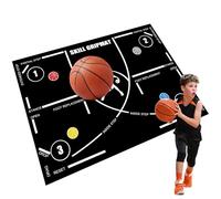 Tappetino da allenamento per pallacanestro - Tappetino per agilità, Dribbling e Dribbling | Assistenza all'allenamento silenzioso per forza e coordinamento, strumento di allenamento per campi interni