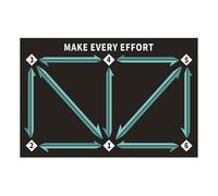 Tappetino da allenamento per palleggio da calcio - Superfici silenziose, antiscivolo e durevoli che aiutano a migliorare la coordinazione del controllo della palla e il tocco Ideale per lo sviluppo de