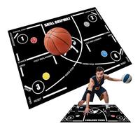 Tappetino da allenamento per passi basket,Tappetino basket, antiscivolo portatile di regolare 120x86 cm, silenziosi l'allenamento della e de