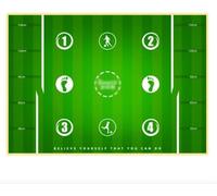 Tappetino da Allenamento per Pedane da Calcio, Coperta Antiscivolo per Sistema di Allenamento Regolare con 5 Coni A Disco, Puntelli Ausiliari Sportivi Silenziosi per Palleggio, Attrezzatura