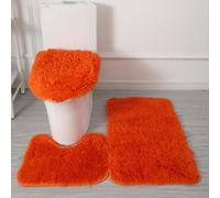 Tappetino Da Bagno 3 Pezzi Contour Tappeto Copriwater Set Da Bagno Completo ☆