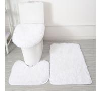 Tappetino Da Bagno 3 Pezzi Contour Tappeto Copriwater Set Da Bagno Completo ☆