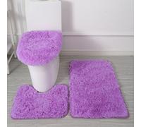 Tappetino Da Bagno 3 Pezzi Contour Tappeto Copriwater Set Da Bagno Completo ☆