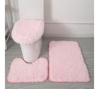 Tappetino Da Bagno 3 Pezzi Contour Tappeto Copriwater Set Da Bagno Completo ☆