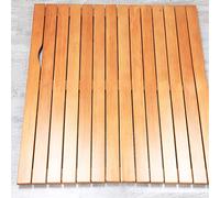 Tappetino da bagno a doghe in legno di cedro, elegante, in legno, varie dimensioni (30 x 30 cm), impermeabile, ecologico, accessorio da bagno
