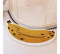Tappetino da bagno a forma di frutta, tappeto da doccia in peluche lavabile, antiscivolo, curvo per vasca da bagno assorbente per camera/camera da letto e bagno