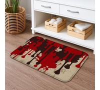 Tappetino da bagno a goccia ad asciugatura rapida, tappetino da doccia assorbente e antiscivolo, tappeto da bagno moderno in memory foam, lavabile, per bagno, decorativo, 40,6 x 61 cm