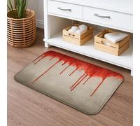 Tappetino da bagno ad asciugatura rapida, design astratto a goccia, tappetino da doccia antiscivolo con acquerello artistico moderno, in memory foam, lavabile, per bagno, WC, decorativo, 50 x 81 cm