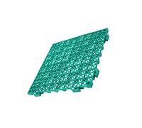 Tappetino da Bagno ad Incastro Spesso 1,6 cm, Cuscino modulare for Tappetino da Bagno con giunzioni in PVC, for Zona Doccia, terrazza della Piscina e autolavaggio(Green,2_30X30X1.6CM)
