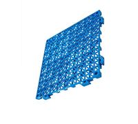 Tappetino da Bagno ad Incastro Spesso 1,6 cm, Cuscino modulare for Tappetino da Bagno con giunzioni in PVC, for Zona Doccia, terrazza della Piscina e autolavaggio(Blue,8_30X30X1.6CM)